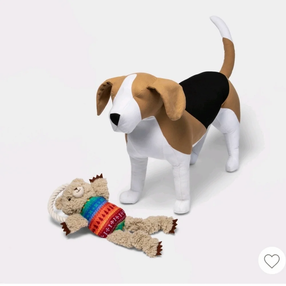 Boots & Barkley Bear Rope And Plush Dog Toy - XL